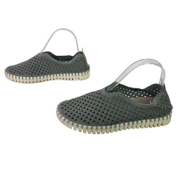 Ilse Jacobsen Women's EU 38 Gray Leather Hornbaek Tulip Slip On Loafers Shoes - Picture 2 of 8